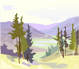 Image of Mountain Pass and Stream