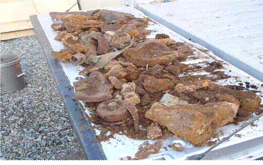 Picture of Munitions Debris discovered at Tilcon 3 on March 2, 2011
