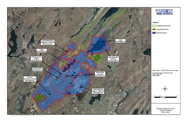Map of Munitions Response Sites - February 2010